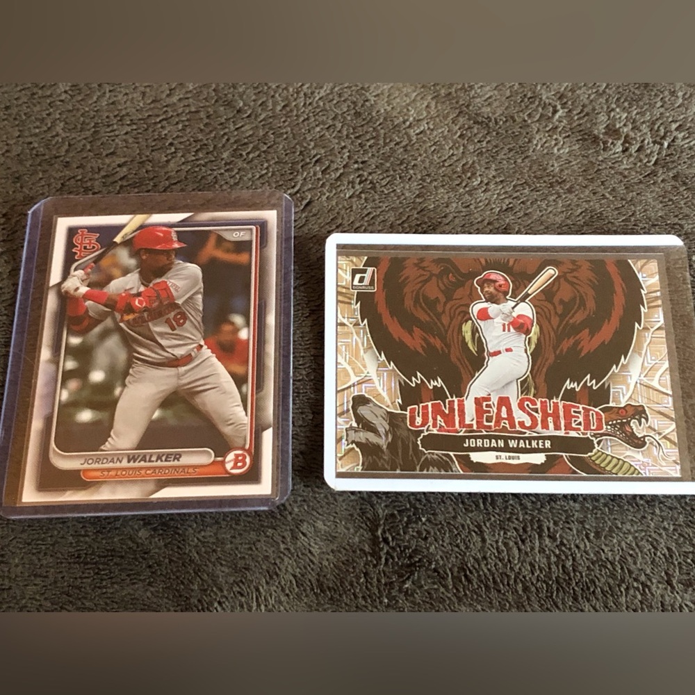 Jordan Walker 2023 Panini Donruss Baseball-Unleashed Vector Parallel-St.…